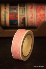 Washi Masking tape  / roze lace
