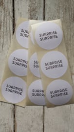 Stickers / SURPRICE SURPRICE - WIT GOUD / 10 stk