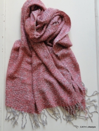 Sjaal / gemêleerd roze