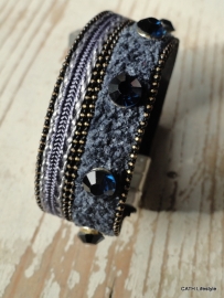Armband met steentjes blue