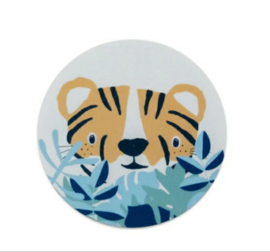 Sticker sluitzegel tijger  | 5cm | 10stuks