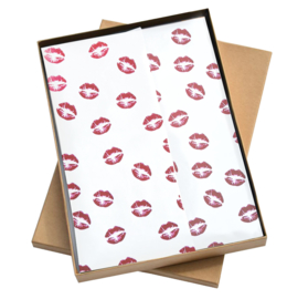 Vloeipapier - tissuepapier - kiss me tender - bordeaux- 50x70cm | 5stk