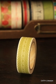 Washi Masking tape  / lime lace