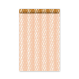 Zakjes | connecting dots - blush roest | 12x19cm | 10stk