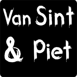 Sticker | schoolbord "Van Sint & Piet" / 20stk