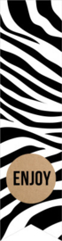 Sticker vaantje   |  zebra - enjoy - 10stk