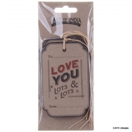 Labels / tags "Love You Lots & Lots" / 6 stks /EI 2206