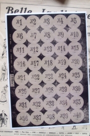 EI 1737 Stickervel nummers 1-40