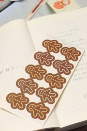 Stickers / ginger biscuit / 10stk