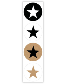 Sticker sluitzegel sterren mix | 35mm | 12stk