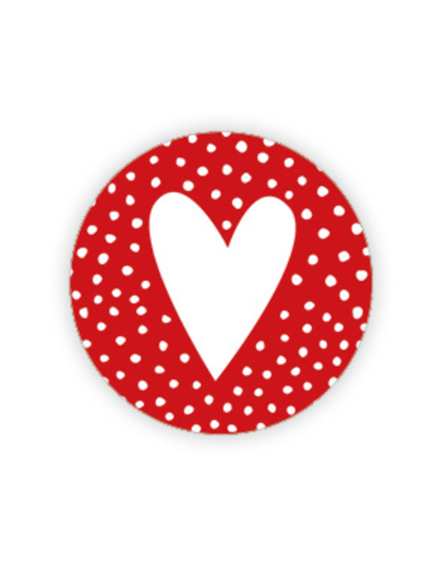 rond rood met witte stippen / | 35mm | 10stk | STICKERS | CATH Lifestyle Home Gifts & Stationery