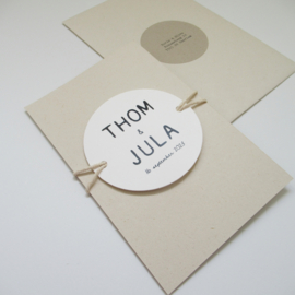*NIEUW* Trouwkaart Thom & Jula biotop | paperwise