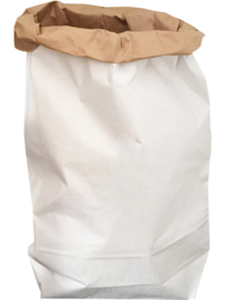Paperbag wit XL | papieren zak karton wit XL