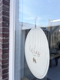 *NIEUW* Geboortekaart ovaal Wies