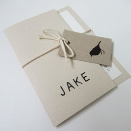 Geboortekaart pocketfold Jake