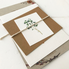 Trouwkaart set bohemian Tom & Anke