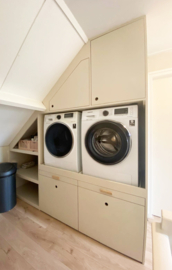 Maatwerkkast wasmachine - droger | MDF geverfd