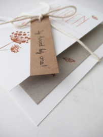 Geboortekaart pocketfold Lauren