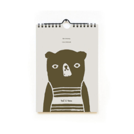 Verjaardagskalender A5 The Bears | Ted & Tone