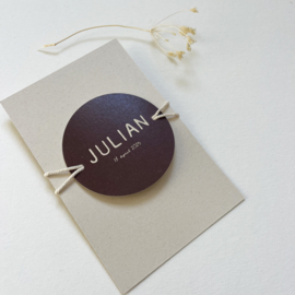 Geboortekaart Julian