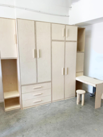 Garderobekast met make-up tafel | Berken Multiplex
