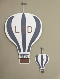 *NIEUW* Geboortekaart luchtballon Lod blauw