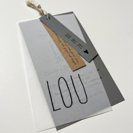 Geboortekaart Lou
