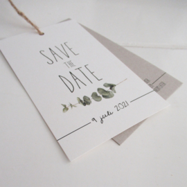 Save the Date label Annemiek & Sander