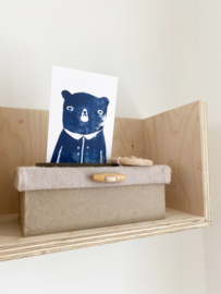 *NIEUW* Kaart Mr Bear Blue | kaart beer blauw