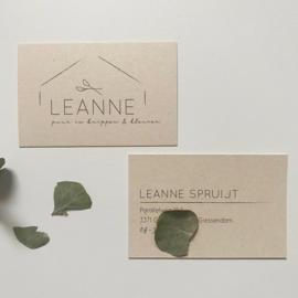 Logo & visitekaartje ontwerp Leanne