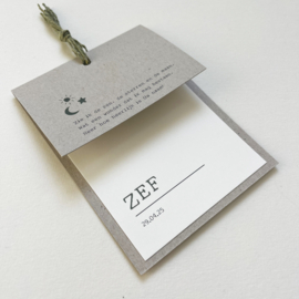 Geboortekaart Zef