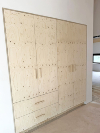 Inbouw maatwerkkast | Fins vuren underlayment