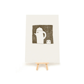Poster A5 Cup and teapot | Ted & Tone