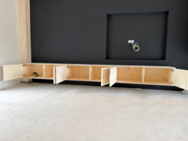 Maatwerk zwevend meubel | Fins vuren underlayment