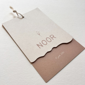 Geboortekaart Noor