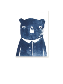 *NIEUW* Kaart Mr Bear Blue | kaart beer blauw