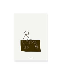 Poster A5 Watering | Ted & Tone