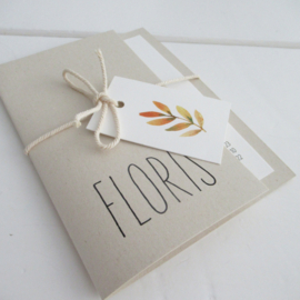 Geboortekaart pocketfold Floris