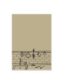 Poster keuken Sink A5 | Ted & Tone