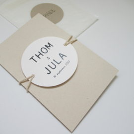 *NIEUW* Trouwkaart Thom & Jula biotop | paperwise