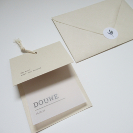 Geboortekaart Douwe paperwise | kalkpapier