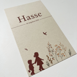 Geboortekaart Hasse