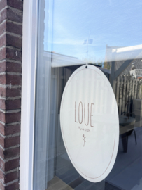 *NIEUW* Geboortekaart ovaal Loue