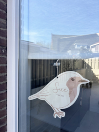 *NIEUW* Geboortekaart vogeltje Sue