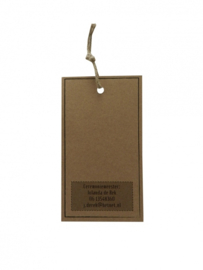 Vintage Save the Date label Maikel en Simone