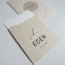 Geboortekaart Eder paperwise | biotop