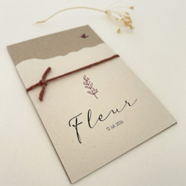Geboortekaart Fleur