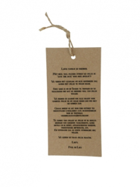 Vintage Save the Date label Paul & Liselotte