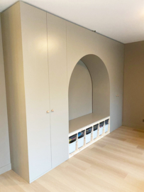Wandkast met ronding | MDF geverfd