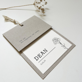 Geboortekaart Dean